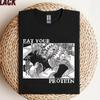 Iss dein Protein Eren Yeager Shirt | Attack on Titan Anime Fitnesskleidung