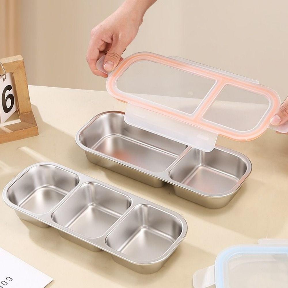 Leakproof Stainless Steel Lunch Box Reusable Fruit Food Fresh Box Food Storage Container Home