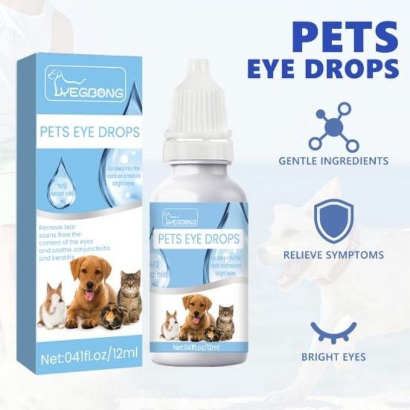 Pet Eye Drops Remove Tear Mark Relieve Eye Itching Ingredient Safety Non-irritating Effective Pet Eye Drops