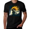 Grunge Warrior WoUnisex Ai Generated Art TShirt All Match Print Short Sleeve Top