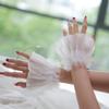 New Removable Flared Cuffs Tulle White Fake Cuff False Sleeve Ornaments Nail Art Accessories