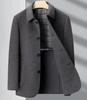 Men’s Double-Sided Wool Coat: Slim Fit, Cashmere Overcoat, Business Style for Autumn/Winter.