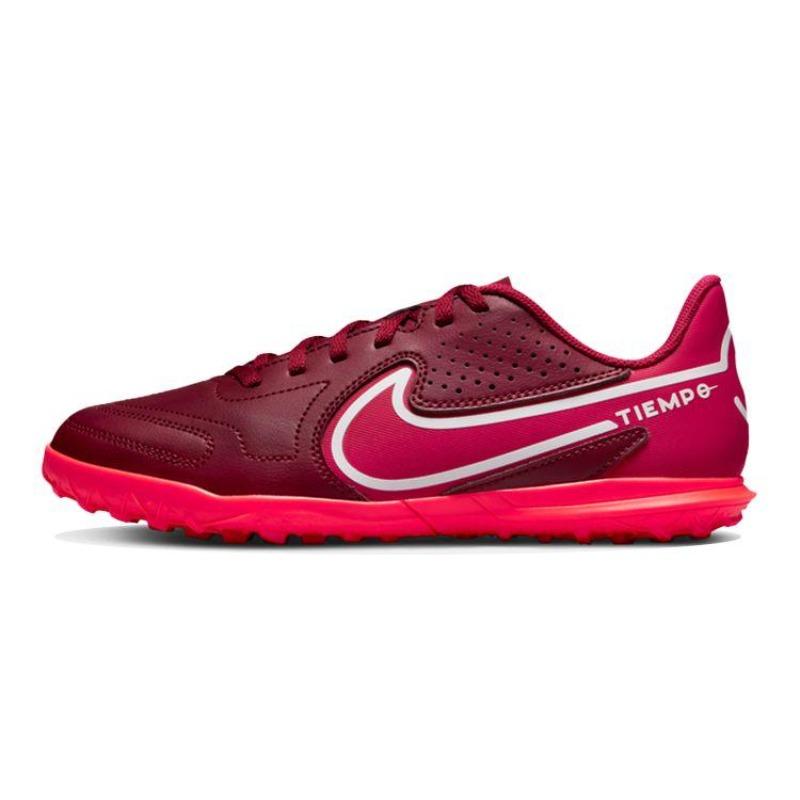 

Nike Tiempo Legend 9 Jr Club Round Toe Lace-Up TF Artificial Turf Non-Slip Shock Absorbing Durable Lightweight Low-Top Soccer Shoes DA1334-616 EU 38.5