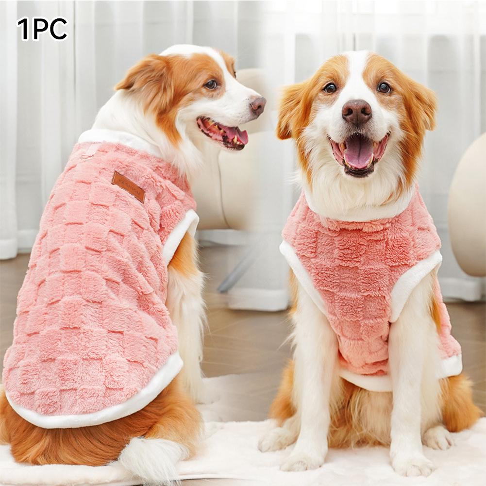1.5-25kg Golden Retriever French Bulldog Clothes Pajamas Warm Fleece Winter Cat Coat Pet Clothes For Medium and Large Dogs