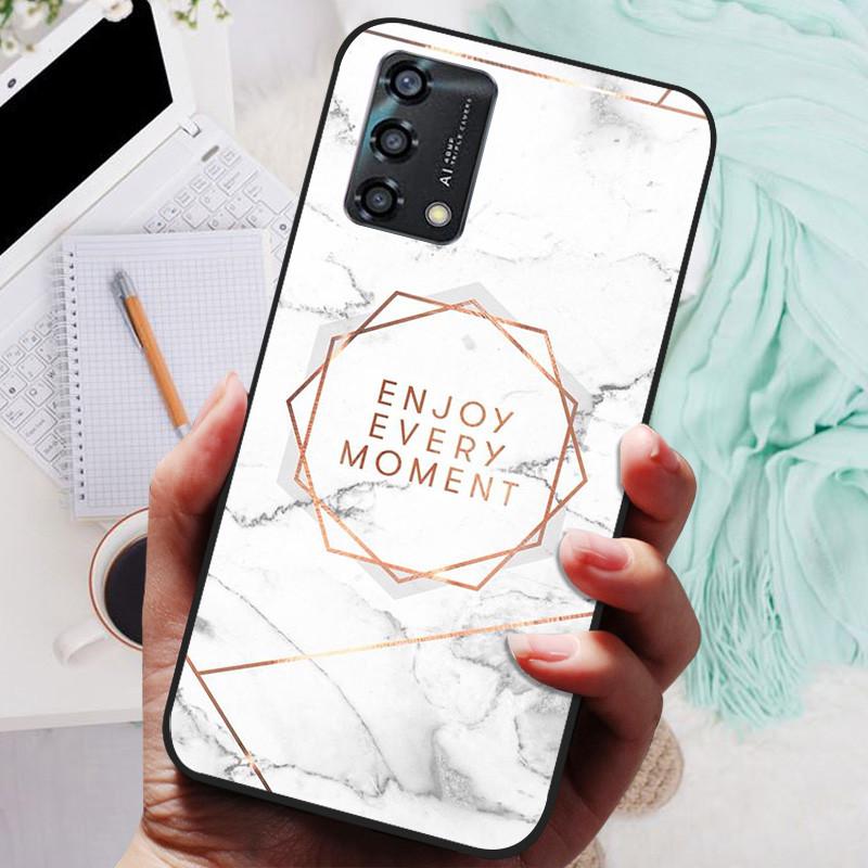 Telefoonhoesje Voor OPPO A74 4G Hoesje Siliconen Zwarte Bumper Zachte TPU Coque voor OPPO A74 CHP2219 Hoesjes OPPOA74 A 74 Beschermer Fundas