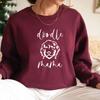 Golden Doodle Mama Sweatshirt Doodle Mom Crewneck Sweatshirts Women Graphic Hoodies Long Sleeve Pullovers Dog Lover Gift