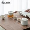 Mr. Nanshan Ceramic Japanese Travel Gongfu Tea Set (1 Pot, 3 Cups)