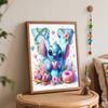 Disney Stitch Heart Donut Flower Oil Paint Digital Painting Art Kit Handmade DIY Painting Kit Home Decor