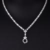 Luxury Full Diamond Necklace Women Imported High Carbon Universal Chain Sweater Jewelry