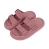 2025 Thick-Soled Double Buckle EVA Sandals: Step-On-Comfort for Couples, Women, Indoor/Outdoor Use