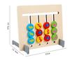 Double-Sided Four-Color Chess Logic Puzzle Toy for Ages 2-3 - Montessori Early Education Game