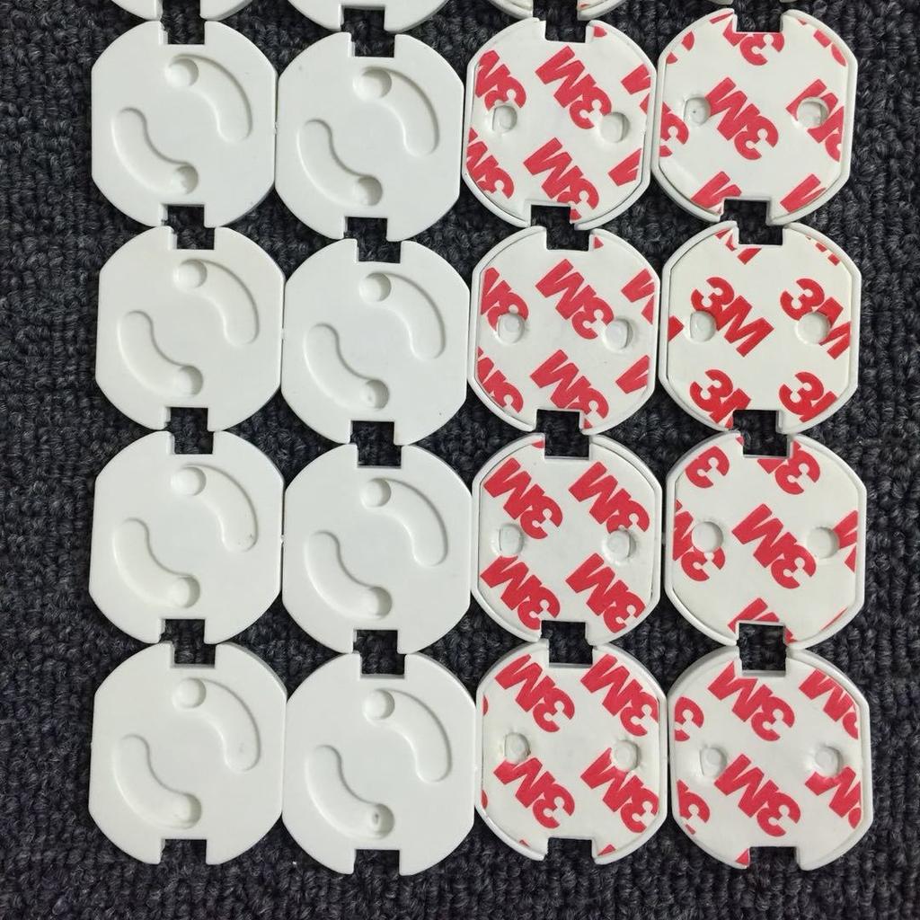 10Pcs Power Protection Cover EU Anti Electric Shock Socket Cover Child Home Safety Protection Plug Protective Rotating Cover