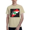 T-shirt da uomo con mappa bandiera Libano Taglie forti T-shirt da uomo Girocollo Cotone T-shirt Corte Estive Uomo