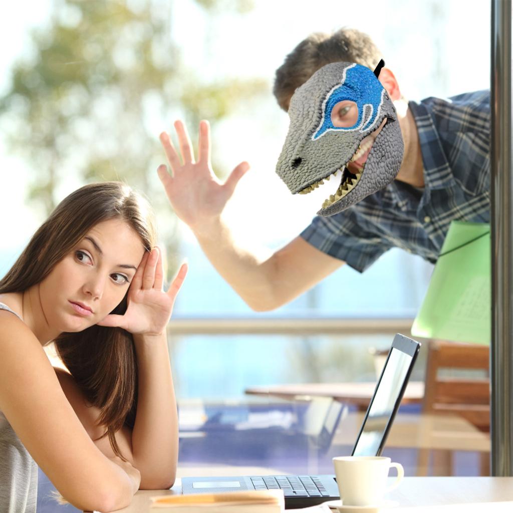 Dinosaur Mask Gifts Carnival Gifts Mask Child Blue Dinosaur Accessories