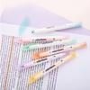 Evidenziatore 6 Colori a Doppia Punta con Punta Trasparente, Finestra Trasparente, Punta a Scalpello e Punta Fine, Cancelleria per il Ritorno a Scuola