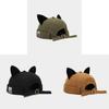 Cat Ears Baseball Cap With Adjustable Strap For Summer Casual Wear