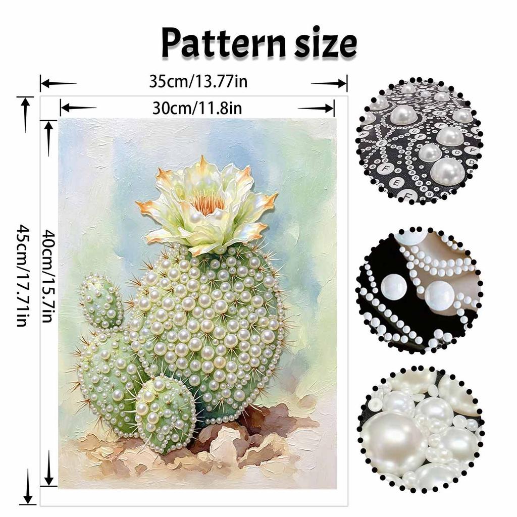 Cactus Pearl Painting Handmade Diy Pearl Art Painting Stickers Home Decoration Gifts