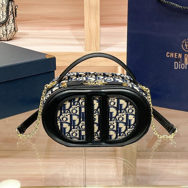 

Женская универсальная сумка-кроссбоди для камеры - Новая мода 2025, Маленькая круглая квадратная наплечная сумка синий