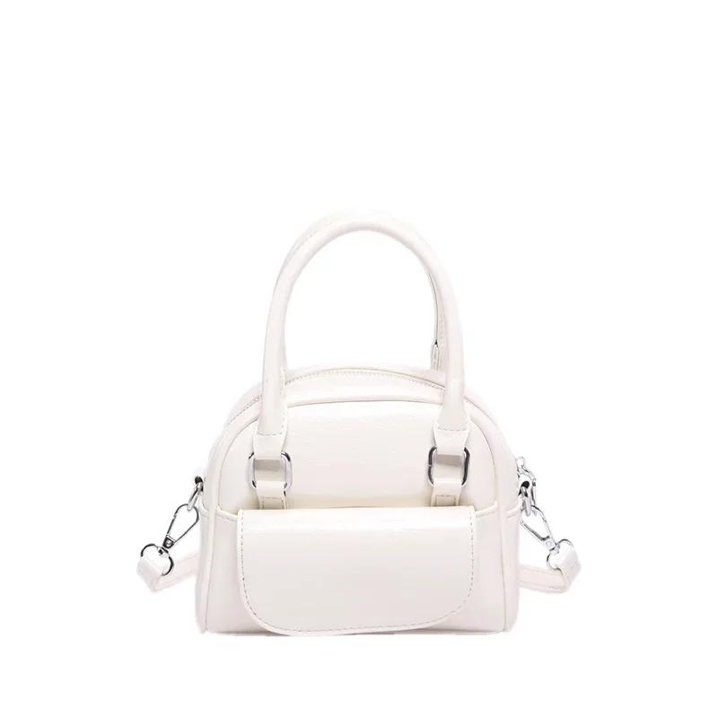 Pu Solid Color New Product Women S Handbag Zipper Versatile Fashion Crossbody Bag Soft Simple Western Style Shoulder Bag 1980₽