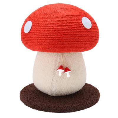 Mushroom Shaped Cat Scratch Pad Durable Grinding Claws Sisal Interactive Skin Friendly Cute Cat