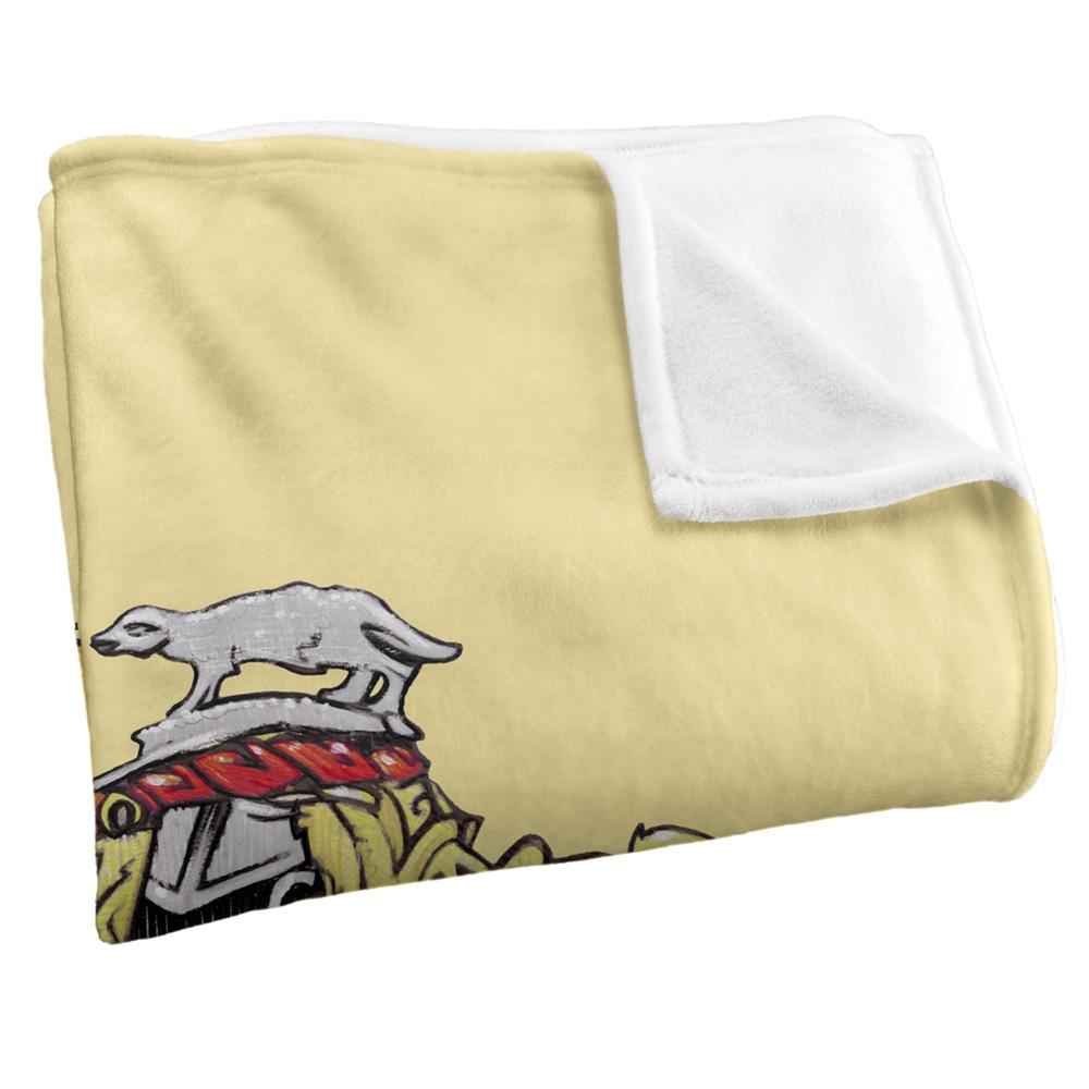 Harry Potter Hufflepuff Stitched Crest Blanket