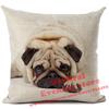 Federa per Cuscino in Lino Stampata Bulldog Francese Divertente Decorazione per la Casa Federa per Cuscino Decorazione Soggiorno Cuscini Decorativi 45X45Cm