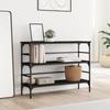 VidaXL Console Table Black 100x32x75 Cm Engineered Wood 839048