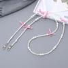 Yi Lian Acrylic Beaded Phone Chain: Pearl Crossbody Strap Charm for Women