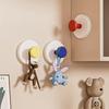 1pc Dopamine Wall Hook Entryway Hook No-Drill Kitchen Bathroom Storage Organizers Key Holder Clothes Hook Hanger with Strong Adhesive