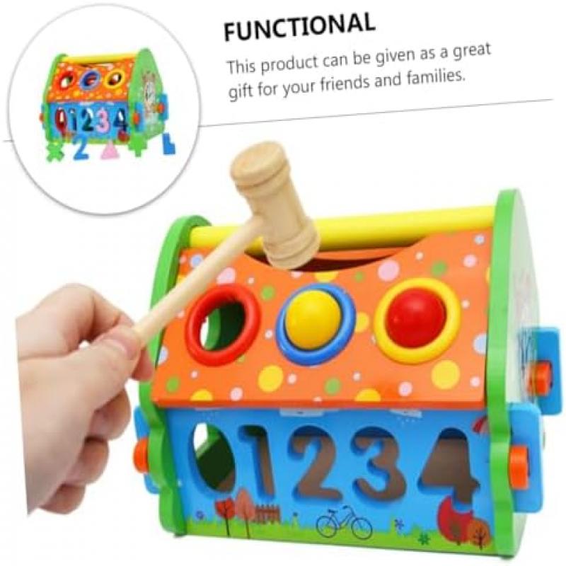 BESPORTBLE Lernspielzeug für Kinder, abnehmbares Spielbrett, Formenerkennung, Spielzeug zur frühkindlichen Entwicklung, farbenfrohes Kinderspielzeug