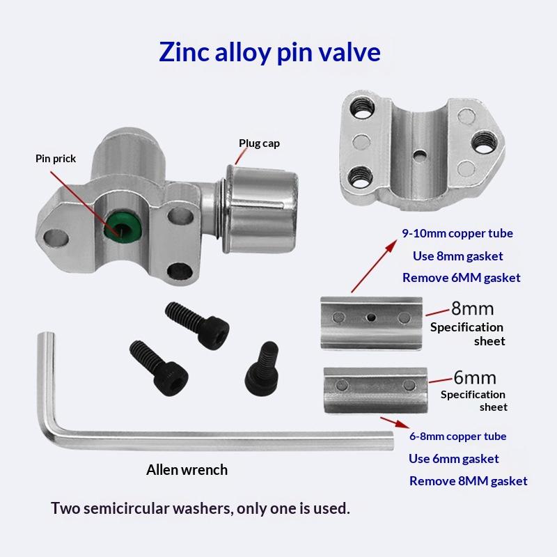 BPV-31 Line Tap Piercing Valve Easy to Install Refrigerator Puncture Valve for HVAC Freon Charging