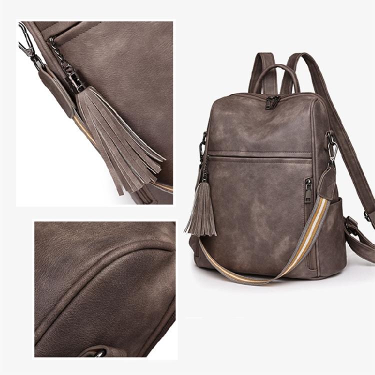 Women PU City Backpack Student School Bookbags Large Capacity Travel Backpacks