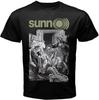 Sunn O Band Red T Shirt Funny Birthday Cotton Tee Vintage Gift Men Black