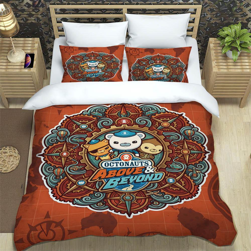 3D The-Octonauts Printed Bedding Sets Exquisite Bed Supplies Set Duvet Cover Comforter Set Bedding Set Luxury Birthday Gift