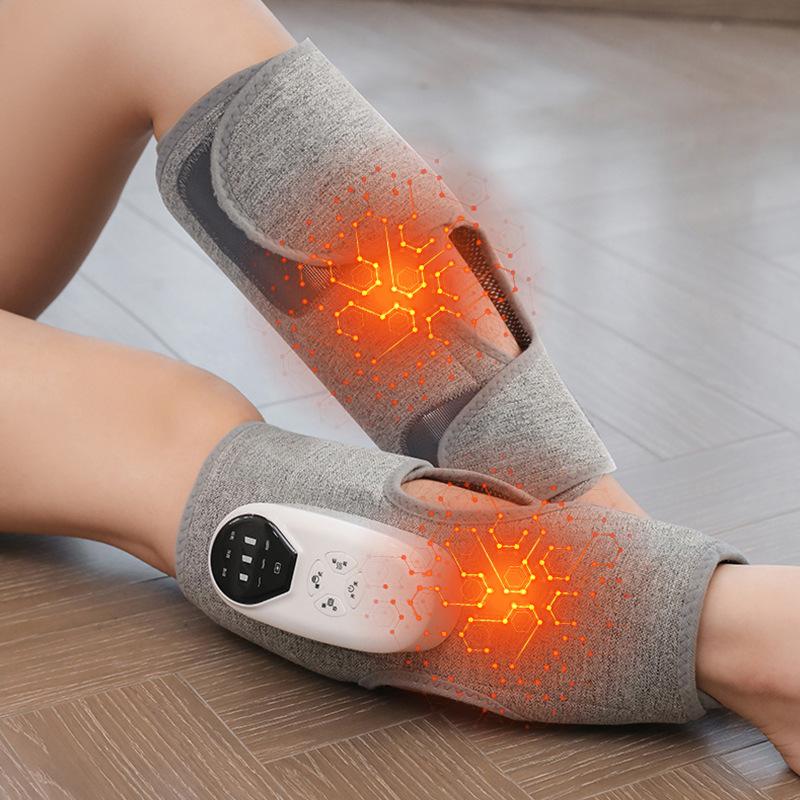 Massaggiatore Wireless per Gambe, Massaggiatore a Vibrazione con Compressa Calda per Polpacci e Vene, Impastamento Onda d'Aria Varici Strumento di Bellezza per Gambe