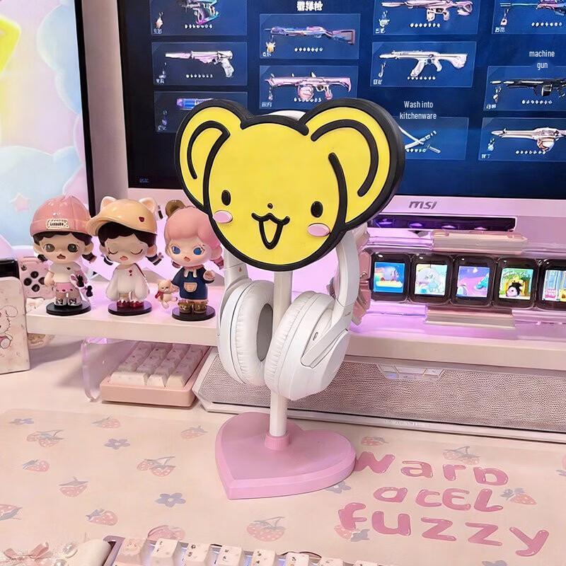 

Iterative Space Cute Cat Head Pink Headphone Stand