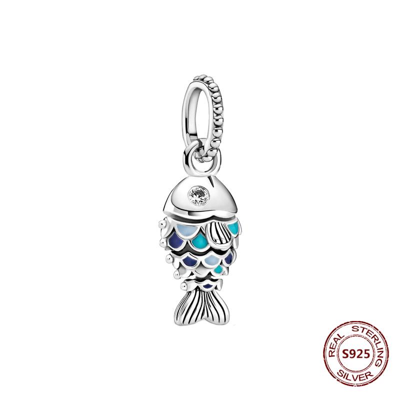 Chameleon Luminous Firefly Charm Fit  S925 Original Bracelets Butterfly S925 Silver Beads For DIY Jewelry Birthday Gift