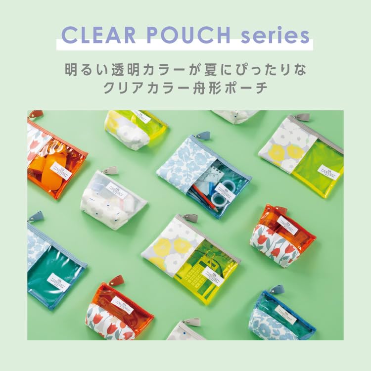 [2025] Wpc. Patterns Clear Color Boat-Shaped Pouch Merry Flower Off W148-372-204