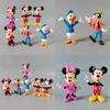 Disney Mickey House Minnie Figure Doll Toy Cake Decoration Set Of 6 Perfect Gift For Kids