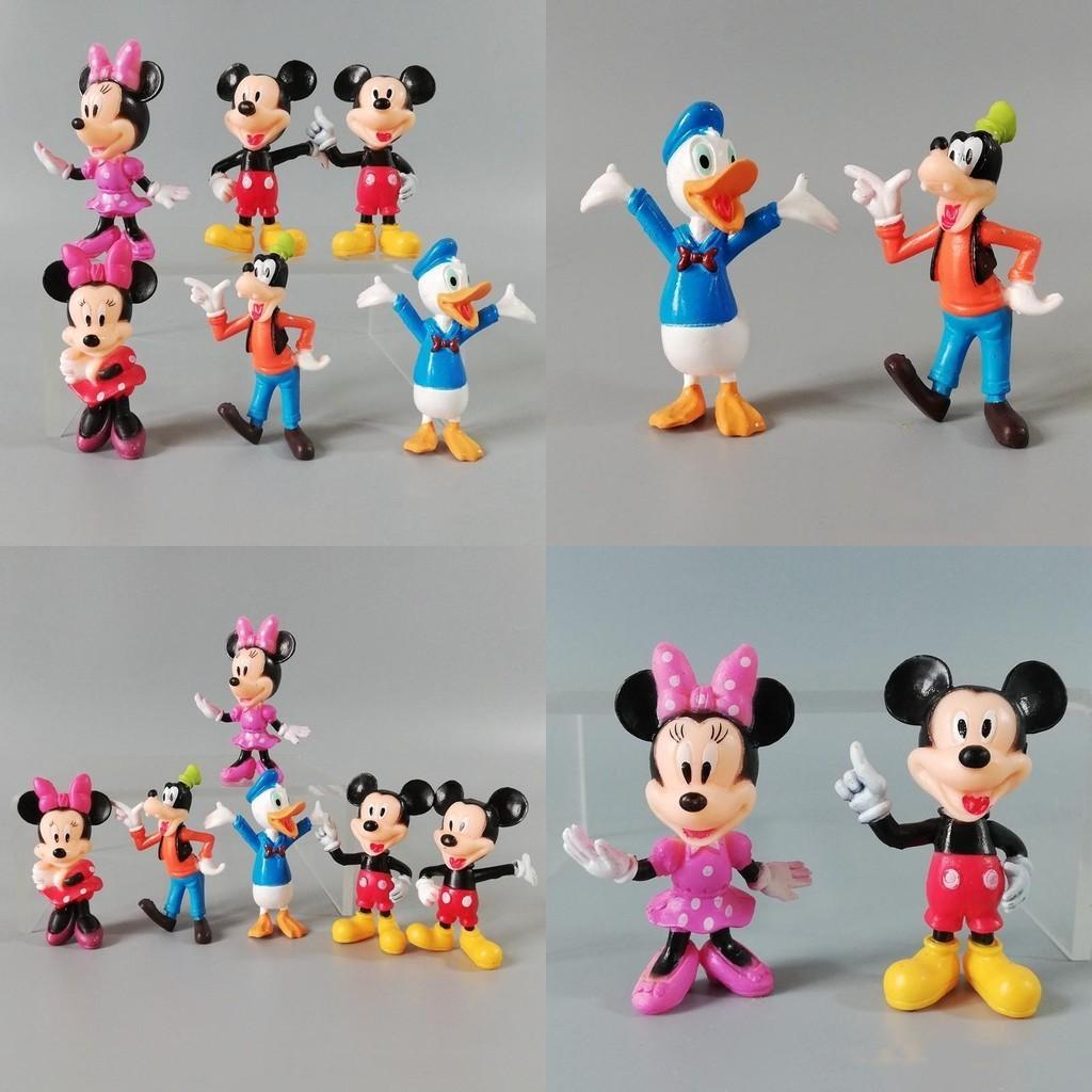 Disney Mickey House Minnie Figure Doll Toy Cake Decoration Set Of 6 Perfect Gift For Kids