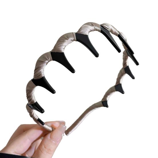 

1/3 шт. Женская повязка на голову с зубчиками, обруч для волос, широкая эластичная нескользящая повязка на голову, не выдергивающая волосы, для волос