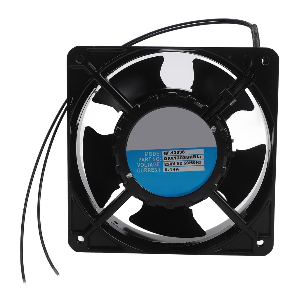 Thermal Axial Fan for Fireplace Cassette Systems Robust Metal Construction for Heat Circulation in Diverse Heating Applications