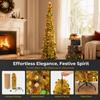 Infällbar Julgran Vikbar Glitterglitter Konstgjord Julgran Chenille Spiral Paljettdekorerad Glittergran