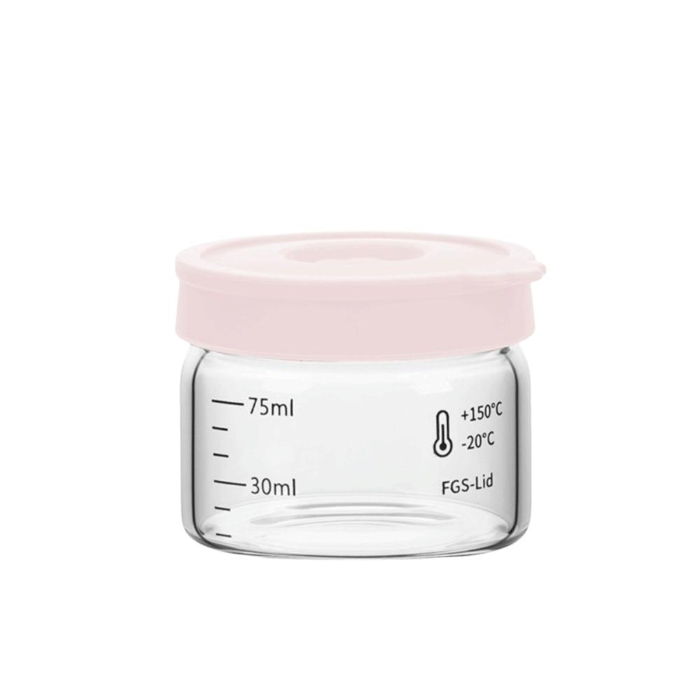 Transparent Sealed Container Precision Scale Glass Storage Containers Glass Storage Jar Kitchen 75ML