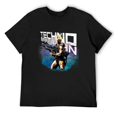 Techno Barbarian T-Shirt Man T Shirt Plus Sizes Summer 2025 Aesthetic Clothing Men Tshirt