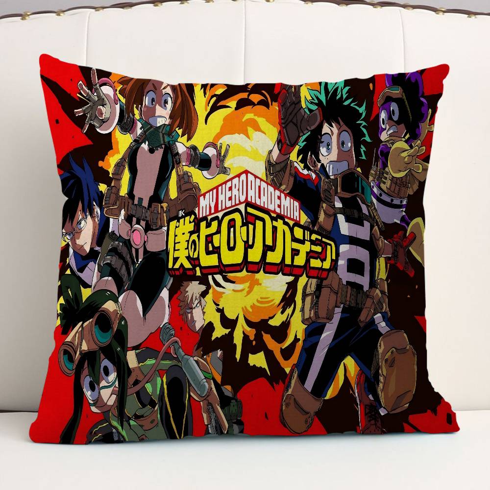 Anime M-My Hero Academia Cushion Cover Polyester Sofa Cushions Decorative Throw Pillows Home Decoration Pillowcover