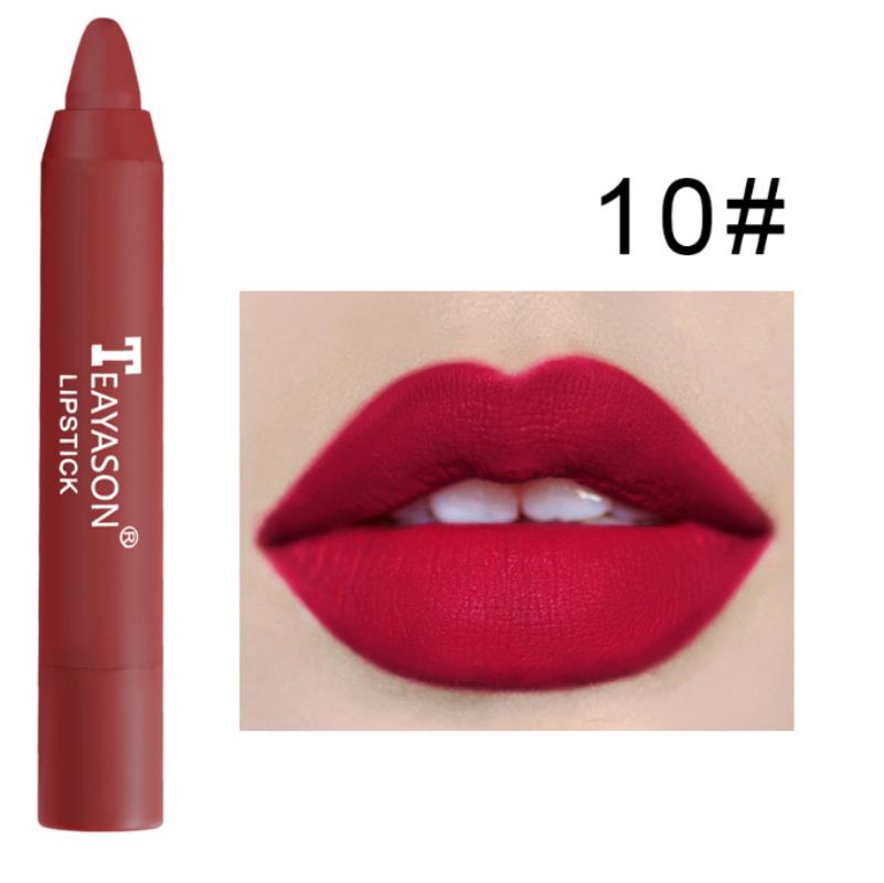 12 Colours Lips Makeup Lipstick Lesk na rty Kosmetická rtěnka s dlouhotrvající hydratací