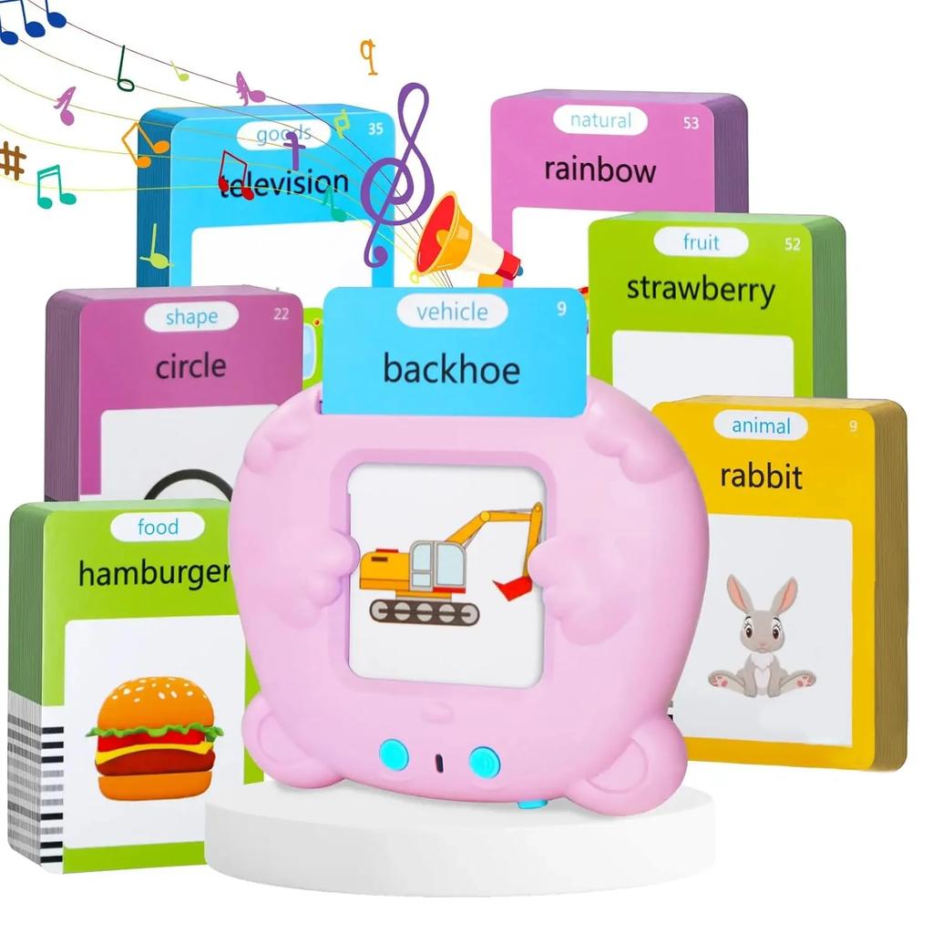 Baby Early Educational Talking Flash Cards Language Trainning Cards Sight Words for Toddler Montessori Toys Speech Christmas