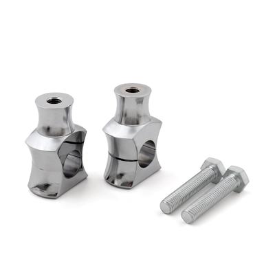 Bruce & Shark 25mm Handlebar Clamp Riser Handle Post for Harley Dyna Sportster Touring Chrome