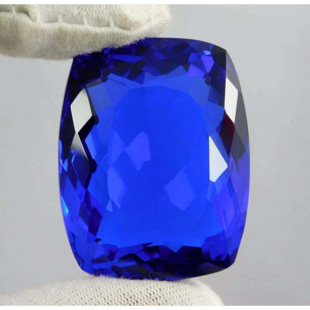 Cushion Cut Natural Blue Tanzania Tanzanite 140+ Ct Beautiful Gemstone
